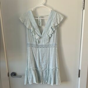 Francesca’s Blue Ruffled Dress